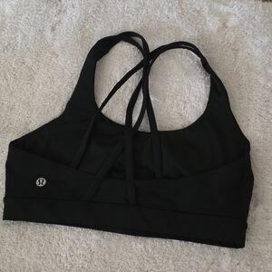 lululemon athletica Black Strappy Sports Bra Size 8